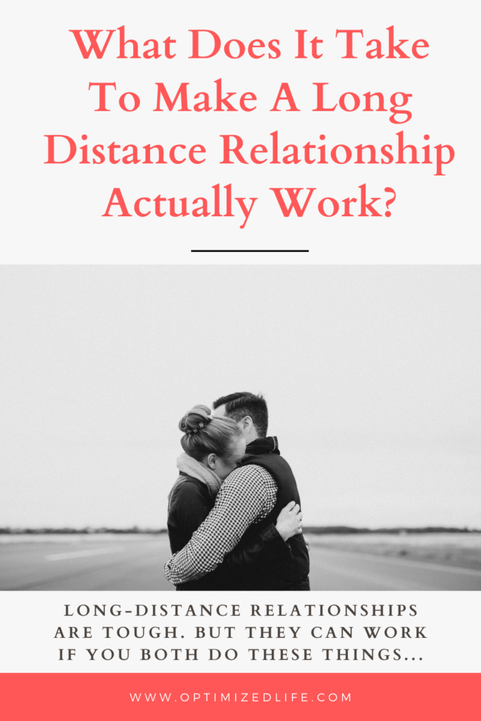 long distance relationship to work