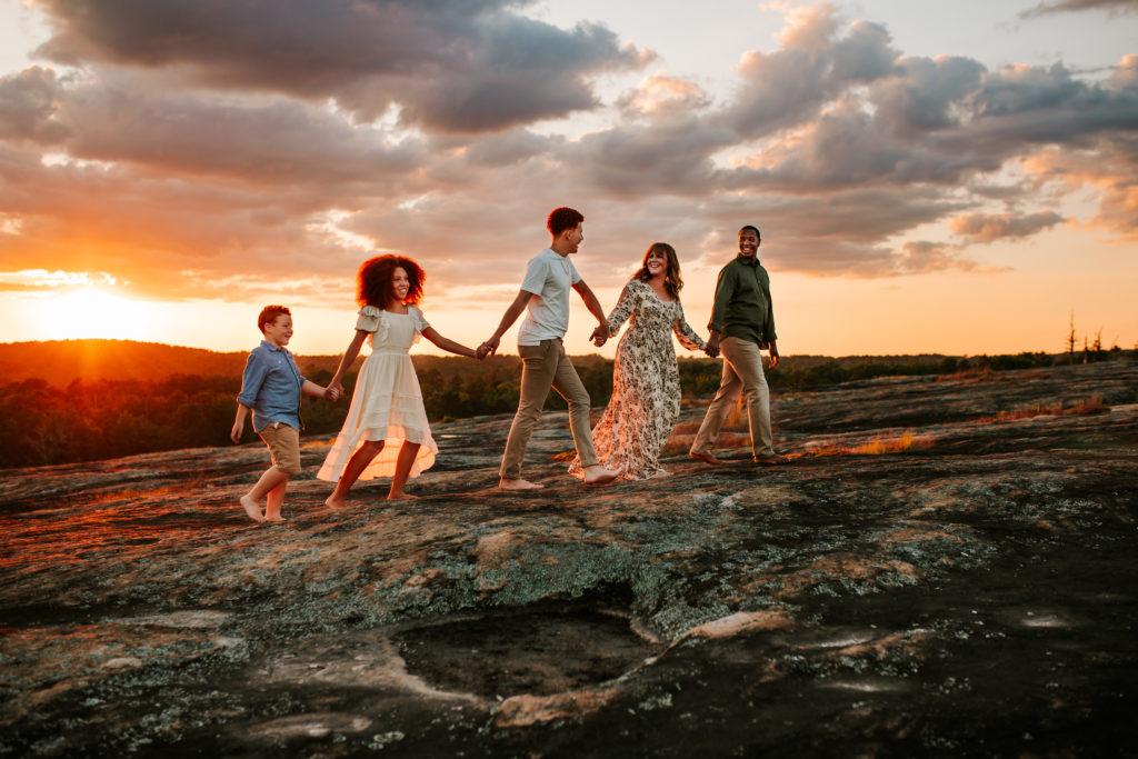 family holding hands