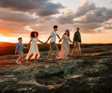 family holding hands