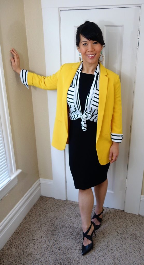 yellow blazer