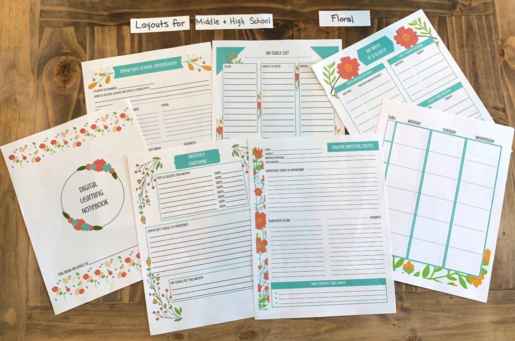virtual learning planners for kids