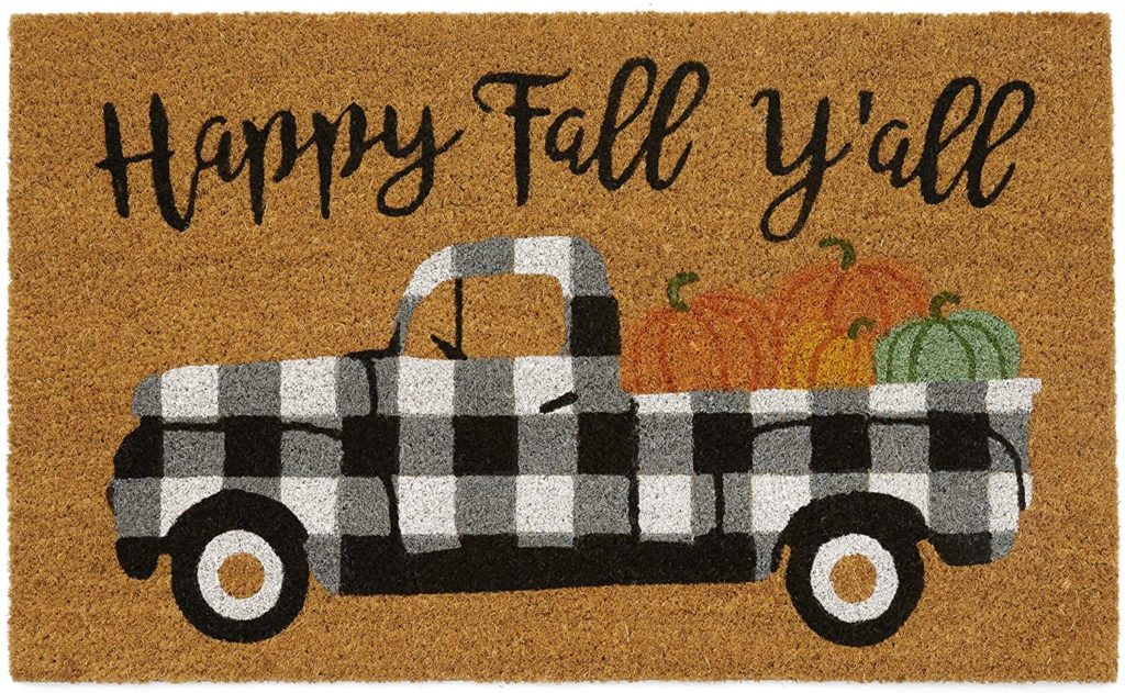Fall door mat