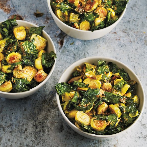 kale and brussel spouts