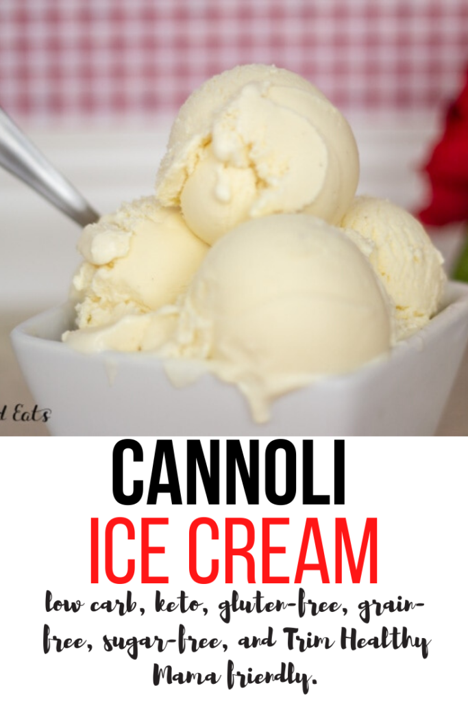 homemade cannoli ice cream 
